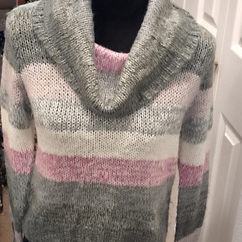Ultra Flirt Women's Cowl Neck Sweater Size L